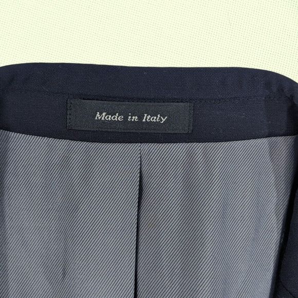 Tiglio 150's Mens Suit 2 Button Navy Novello Wool Jacket Blazer‎ 42L - Picture 4 of 6